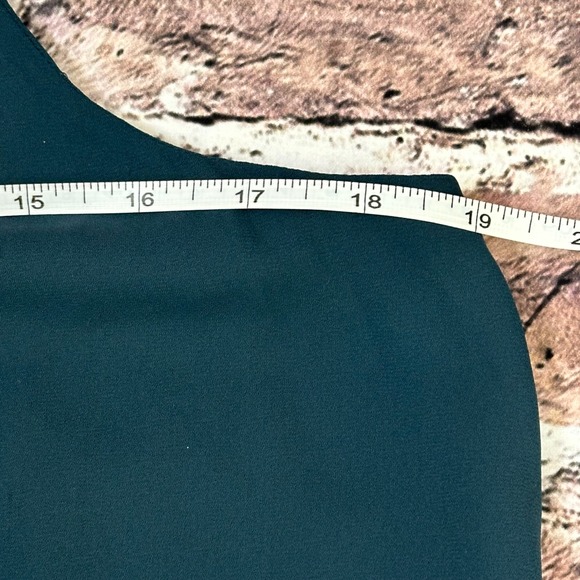 LOFT Deep Teal Green Sleeveless Tie‎ Waist Dress Casual Dress Size Medium - Picture 6 of 11